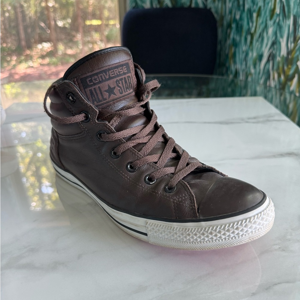 Converse Men's Dark Brown High-Top Sneakers